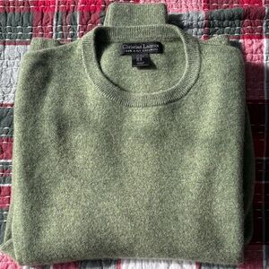 Christian Lacroix Olive Crewneck Sweater